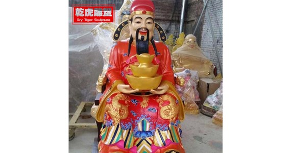 彩绘人物雕塑厂家  乾虎雕塑