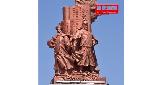 现代铸铜人物雕塑有哪些  乾虎雕塑
