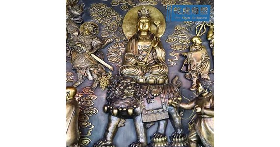铸铜墙面人物雕塑生产厂家   乾虎雕塑