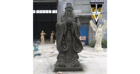 铸铜校园人物雕塑生产厂家  乾虎雕塑
