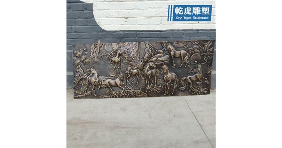 铸铜墙面人物雕塑工厂  i乾虎雕塑