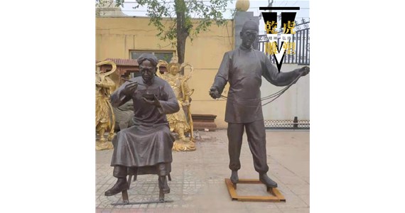 景观人物雕塑制造商   乾虎雕塑