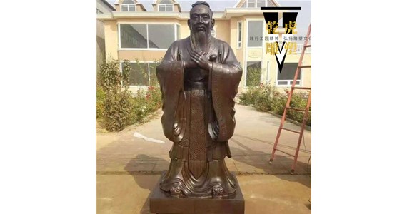 教育题材人物铜雕厂   乾虎雕塑