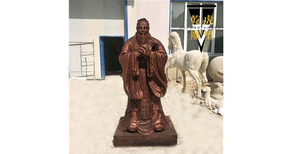 教育题材人物铜雕制造商    乾虎雕塑