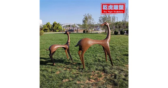 动物铜雕供货商  乾虎雕塑