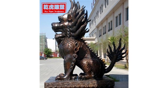 房地产动物铜雕   乾虎雕塑