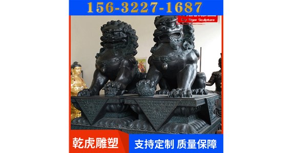 房地产动物铜雕厂商    乾虎雕塑
