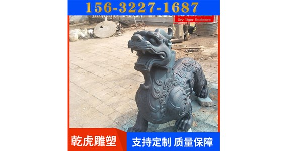房地产动物铜雕源头厂家    乾虎雕塑