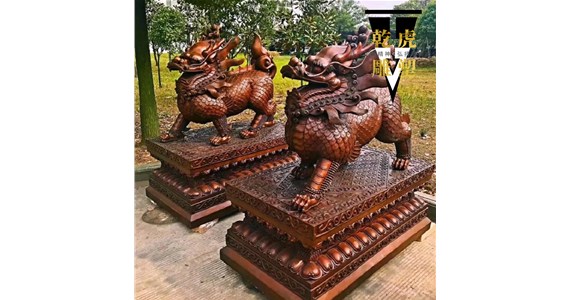 庭院动物雕塑工厂   唐县乾虎雕塑铸造厂