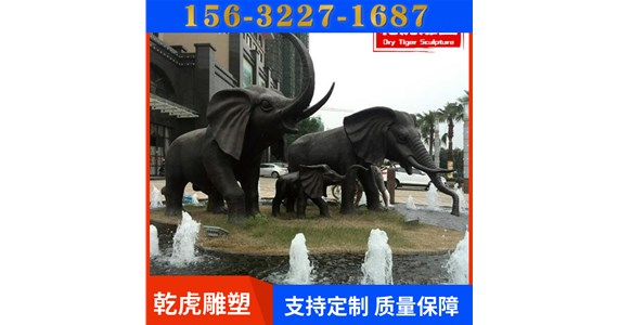 贴金动物雕塑公司  唐县乾虎雕塑