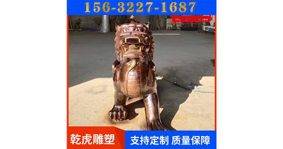 道观动物铜雕供货商   乾虎雕塑