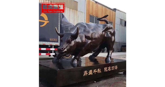 公园动物铜雕生产商   乾虎雕塑