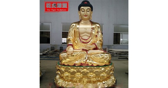 乾虎雕塑   佛像贴金是怎么做的   同调佛像厂家回答您
