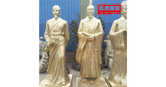 乾虎雕塑  古代人物雕塑  加工张仲景铜雕像