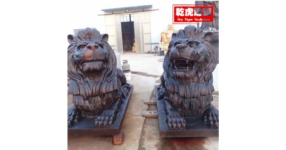 动物雕塑   家中铜狮子如何摆放