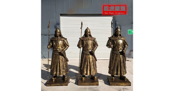乾虎雕塑  古代人物雕塑全身像雕塑定制