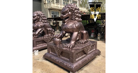 博物馆动物铜雕哪里找   唐县乾虎雕塑铸造厂