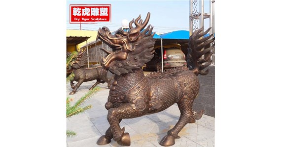 小区动物铜雕企业   唐县乾虎雕塑铸造厂