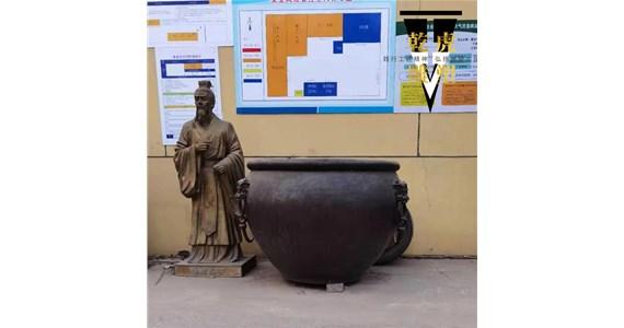 商业街铜缸源头厂家  唐县乾虎雕塑