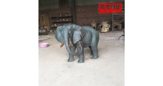 纪念品动物雕塑哪种好   小型青铜象雕塑