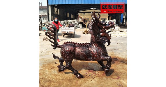 送礼动物雕塑其企业   唐县乾虎雕塑