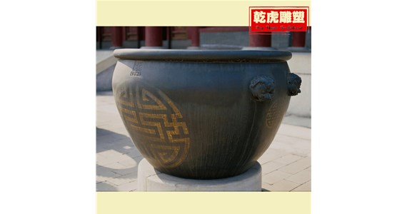 铸铝铜缸批发厂家  乾虎雕塑