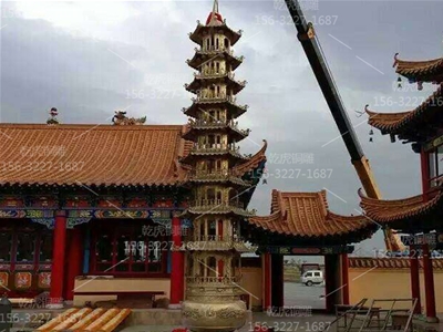 铜雕塔炉