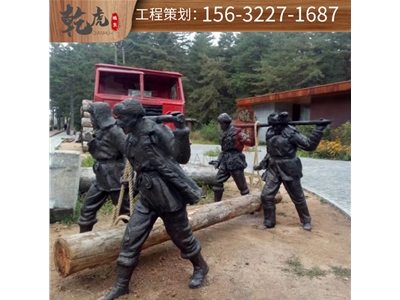 抗战铜雕雕塑